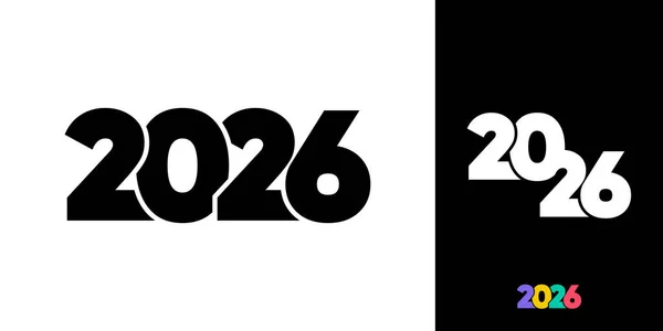 Modern ve yaratıcı konsept tarzına sahip 2026 tasarım öğesi