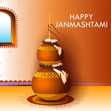 Dahi Handi pot Janmashtami festival Hindistan tatil için