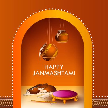 Dahi Handi pot Janmashtami festival Hindistan tatil için