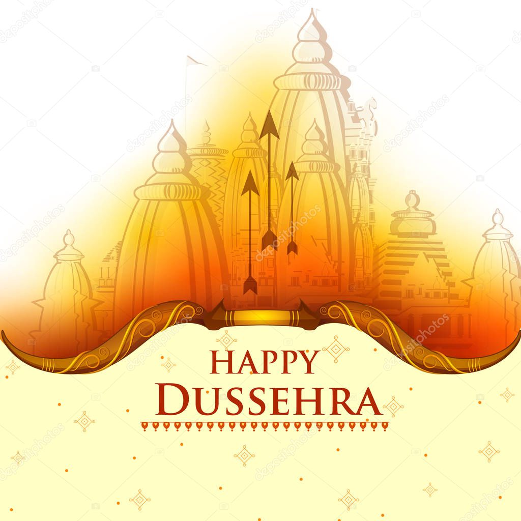 Happy Dussehra Navratri celebration India holiday background