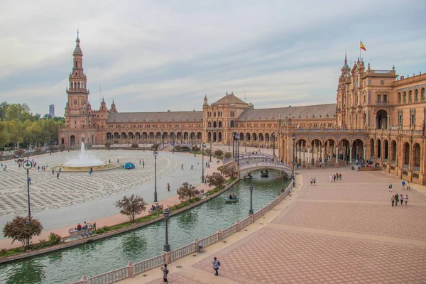 Sevilla España Octubre 2018 Plaza España Plaza España Sevilla Hermoso — Foto de Stock