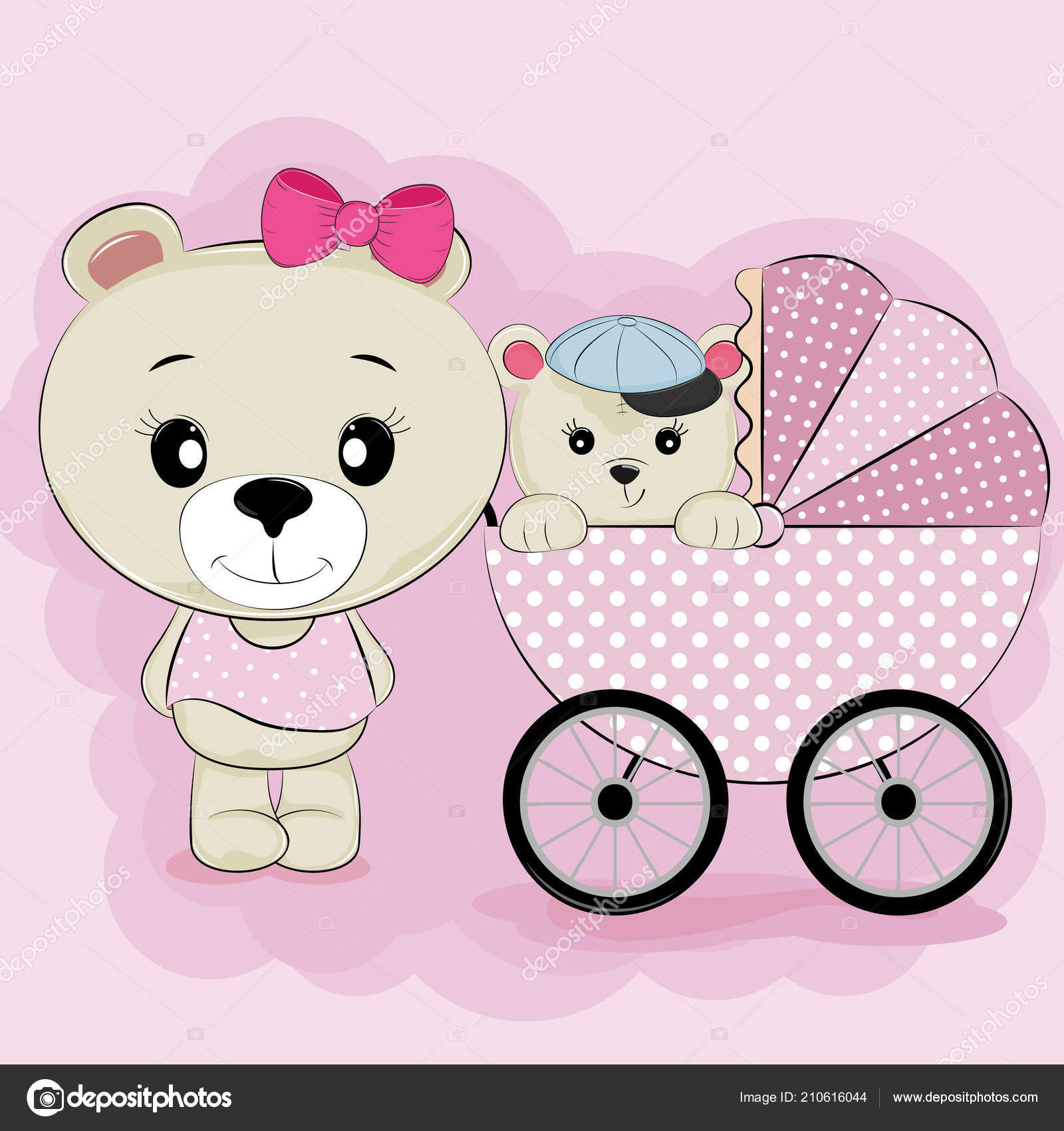 Pink Cute Baby With Teddy Bear Wallpapers Mom Bear Cute Baby Teddy