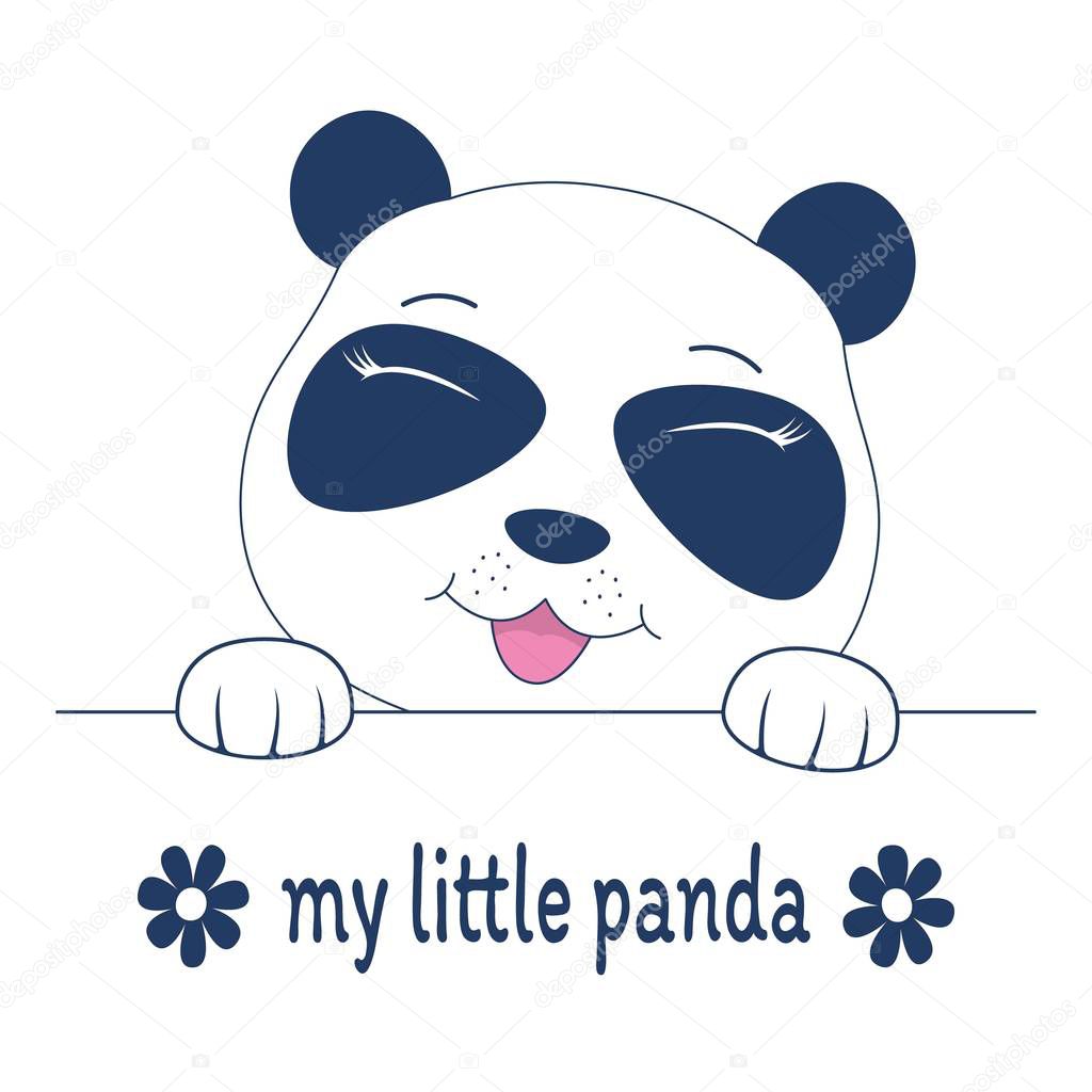 Beautiful adorable face teddy. Cute my little panda.