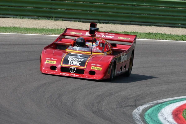 Května 2018 Neznámý Spuštěny Historickou 1977 Model Auta Alfa Romeo — Stock fotografie