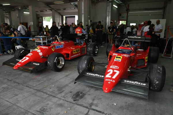 Maja 2018 Historyczne 1984 Ferrari Samochodów Model 126 Michele Alboreto — Zdjęcie stockowe