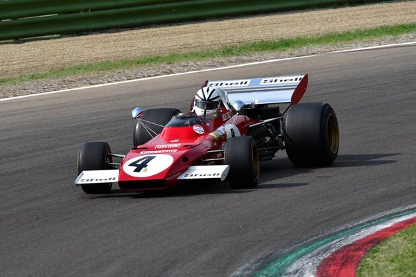 2018 마리오 Andretti 1971 페라리 자동차 312B2 이탈리아의이 서킷에서 Minardi — 스톡 사진