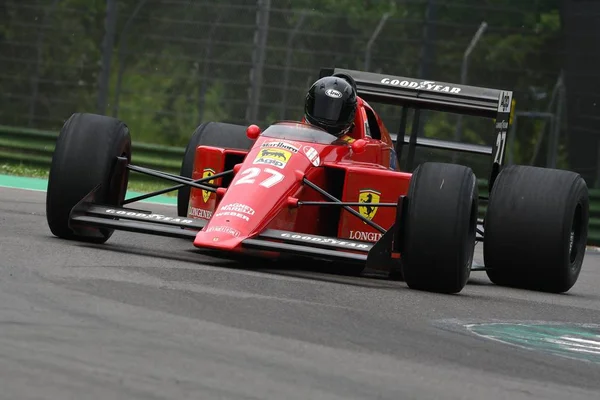 Maggio 2018 Corsa Sconosciuta Con Storica Ferrari Del 1989 Modello — Foto Stock