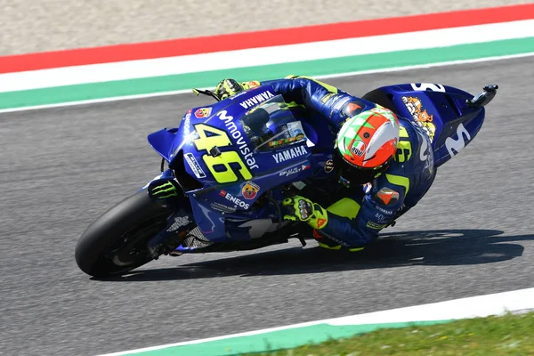 Mugello Italy Июня Итальянский Мотоциклист Yamaha Movistar Team Валентино Росси — стоковое фото