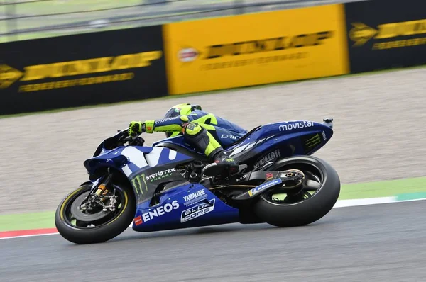 Mugello Italië Juni Italiaanse Yamaha Movistar Team Rider Valentino Rossi — Stockfoto