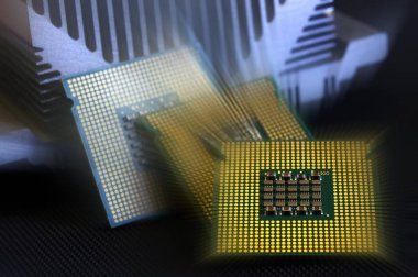 cpu işlemci soğutucu Alüminyum soğutucu üzerinde closeup
