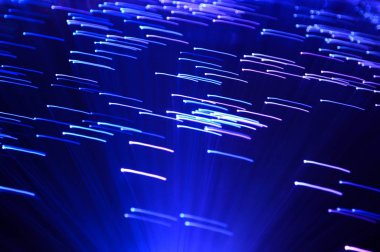 mavi ve mor renk arka plan ışık yollar ile. uzun pozlama etkileri.