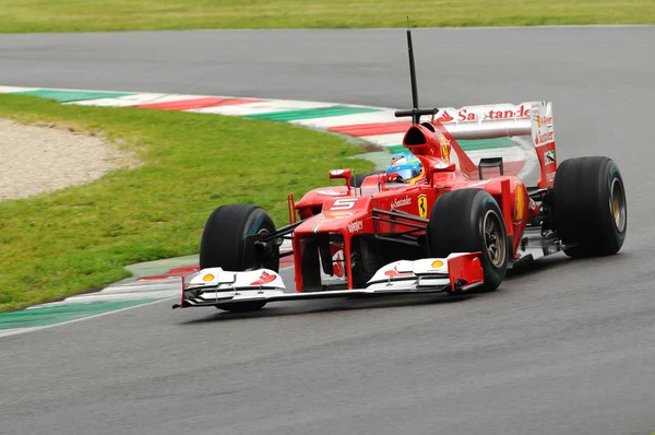 Mugello Itálie 2012 Fernando Alonso Týmu Ferrari Závodní Formule One — Stock fotografie