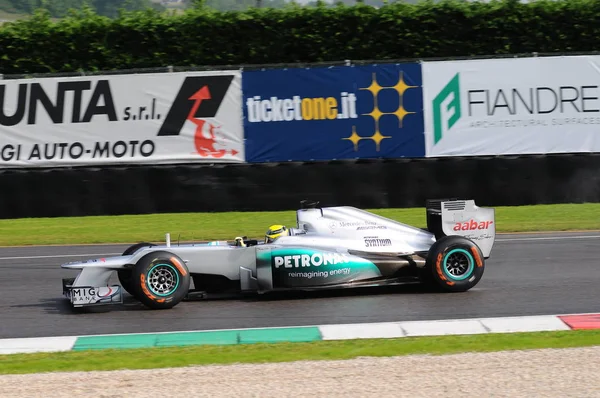 Mugello Włochy Maja 2012 Nico Rosberg Mercedes Racing Team Sesji — Zdjęcie stockowe