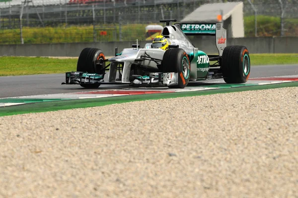 Mugello Itálie Květen 2012 Nico Rosberg Mercedes Racing Teamu Trénink — Stock fotografie