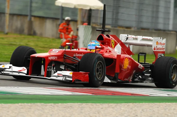 Mugello Italy 2012 Fernando Alonso Ferrari Team Racing Formula One — 스톡 사진