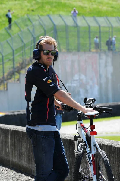 Mugello Itálie 2012 Sebastian Vettel Týmu Red Bull Racing Během — Stock fotografie