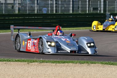 21 Nisan 2018: Audi R8 Lmp kazanan 24 saat le Mans Imola Motor efsane Festivali 2018 Imola Circuit İtalya Tarih sırasında bilinmeyen sürücü.