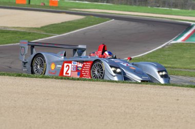 21 Nisan 2018: Audi R8 Lmp kazanan 24 saat le Mans Imola Motor efsane Festivali 2018 Imola Circuit İtalya Tarih sırasında bilinmeyen sürücü.