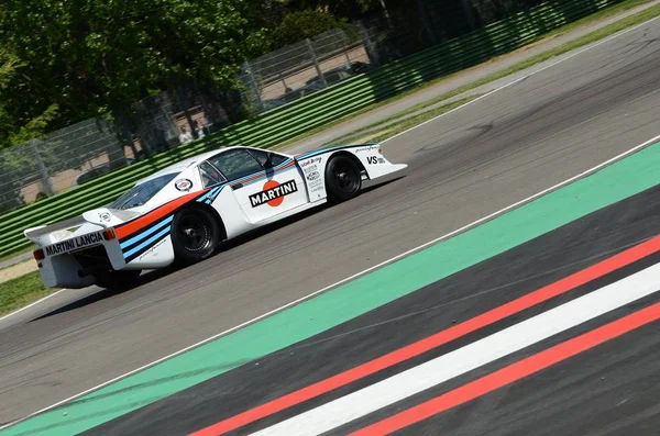 Abril 2018 Emanuele Pirro Conduce Lancia Martini Beta Montecarlo Durante —  Fotos de Stock