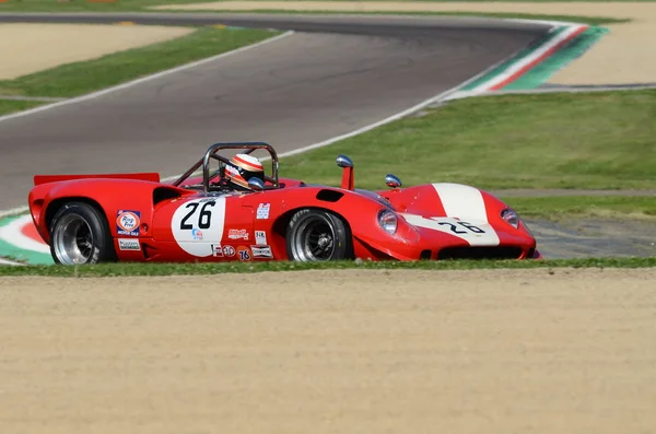 2018 Április Ismeretlen Hajt Lola T70 Mk2 Spyder Során Motor — Stock Fotó