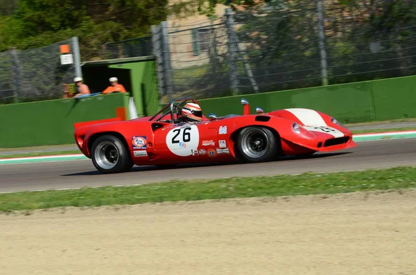 Abril 2018 Unknown Drive Lola T70 Mk2 Spyder Durante Motor — Foto de Stock