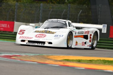 Imola klasik 26 Ekim 2018: Spice Se90c 1990 - tahrik, Steve Tandy Imola Circuit İtalya antrenmanda sırasında