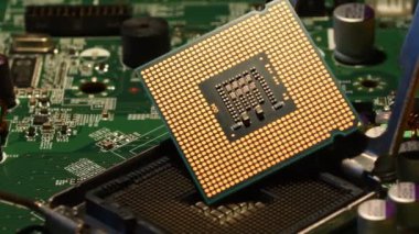 Cpu çip işlemci Pc anakart, Uhd 4k Video üzerinde detay