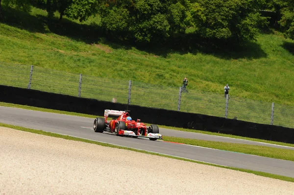 Mugello Italy 2012 Fernando Alonso Της Ferrari Αγωνίζεται Στην Formula — Φωτογραφία Αρχείου