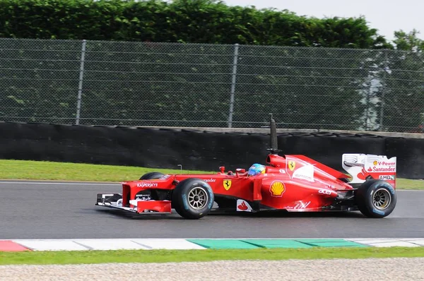 Mugello Italy 2012 Fernando Alonso Ferrari Team Racing Formula One — стокове фото