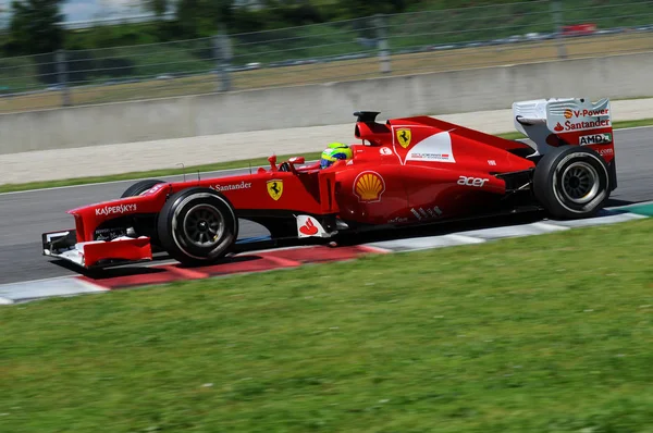 Mugello Itália 2012 Felipe Massa Ferrari Team Racing Formula One — Fotografia de Stock