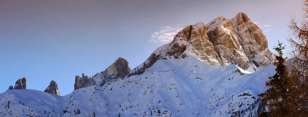 Passo Valles Talyan Alpleri Üzerinde Dan Görüldüğü Gibi Pale San — Stok fotoğraf