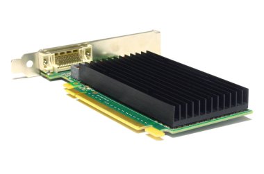 pc grafik kartı üzerinde beyaz izole