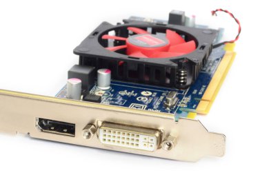 Bilgisayar kartı beyaza izole edildi