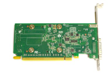 pc grafik kartı üzerinde beyaz izole