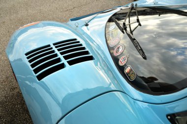 Imola klasik 26 Ekim 2018 - Porsche 917 1970 ex Elford-Attwood içinde Paddock adlı Imola Circuit, İtalya.