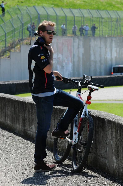 Mugello Itália 2012 Sebastian Vettel Equipe Red Bull Racing Durante — Fotografia de Stock