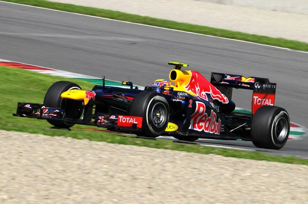 Мужелло Италия Май 2012 Марк Уэббер Red Bull Racing Team — стоковое фото