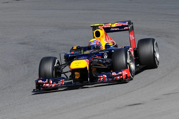 Mugello Ιταλία Μαΐου 2012 Mark Webber Της Red Bull Racing — Φωτογραφία Αρχείου