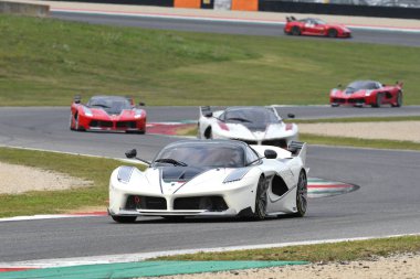 Mugello, İtalya - 26 Ekim 2017: Ferrari Fxx-K Finali Mondiali Ferrrari 2017 - Xx programları devre Mugello İtalya sırasında eylem.