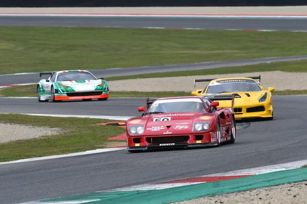 Mugello Oktober 2017 Vintage Ferrari F40 Aktion Auf Der Mugello — Stockfoto