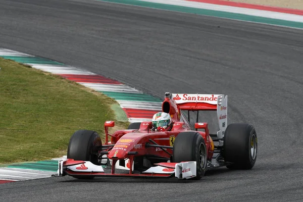 Mugello Octobre 2017 Moderne Ferrari Formule Pilotée Par Giancarlo Fisichella — Photo