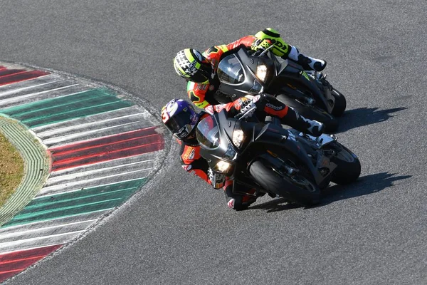 Mugello-Italya, 23 Mart: Alex Gramigni eylem sırasında Aprilia gün 2019 Italya 'da Mugello Circuit