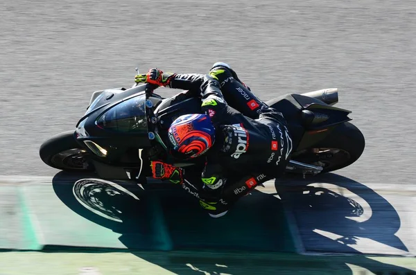 Mugello Italië Maart Lorenzo Savadori Actie Tijdens Aprilia Dagen 2019 — Stockfoto