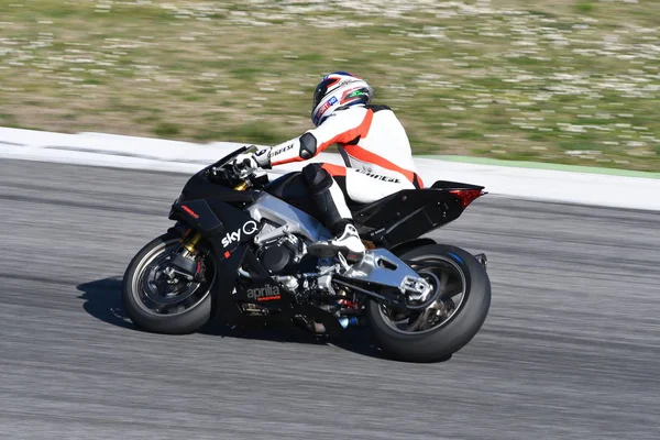 Mugello Italia Marzo Mauro Sanchini Acción Durante Los Días Aprilia — Foto de Stock