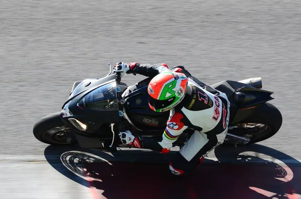 Mugello Italia Marzo Roberto Locatelli Acción Durante Los Días Aprilia — Foto de Stock