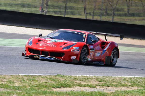 Italien März 2019 Ferrari 488 Gt3 Der Bohemia Energy Racing — Stockfoto