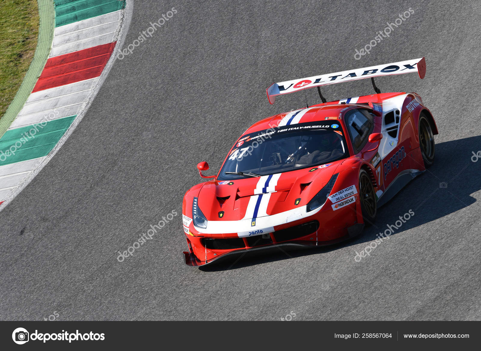 Italien März 2019 Ferrari 488 Gt3 Des Rinaldi Racing Teams