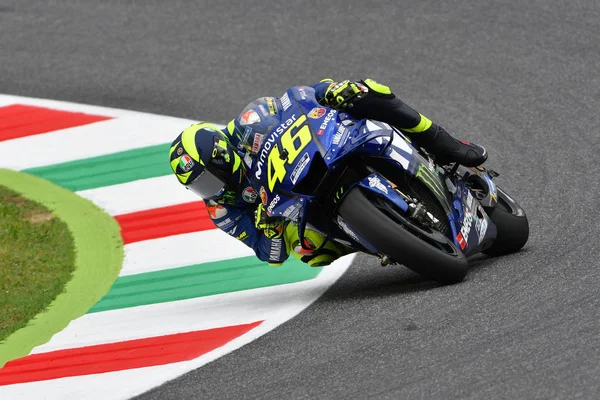 Mugello Italië Juni Italiaanse Yamaha Movistar Team Rider Valentino Rossi — Stockfoto
