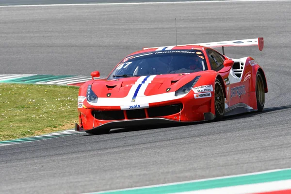 Italien März 2019 Ferrari 488 Gt3 Des Rinaldi Racing Teams — Stockfoto
