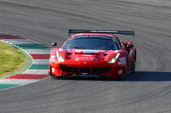 İtalya, 29 Mart 2019: Mercedes Amg Gt3 Sps Otomotiv Performans Ekibi Valentin Pierburg / Tim Mller / Tom Onslow-Cole mugello Pistinde 12h Hankook Yarışı sırasında eylem.